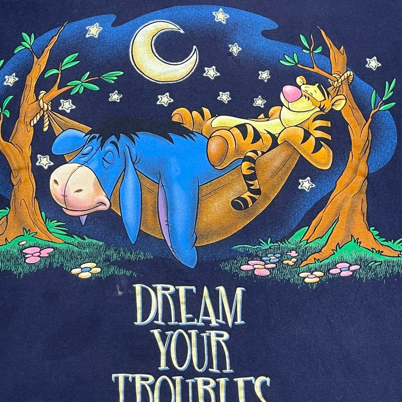 ぷーさん出品 古着 キャラクターT】Disney ディズニー プーさん 90's L/ 259-013