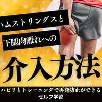 セルフ学習講座：ハムストリングスと下腿肉離れの介入方法