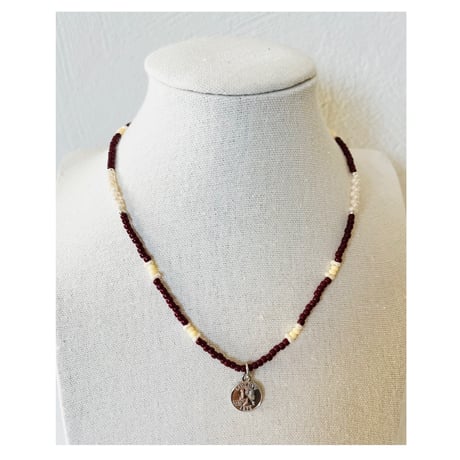 Coin beads necklace "yellow"
