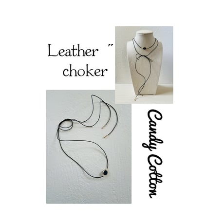 Leather choker