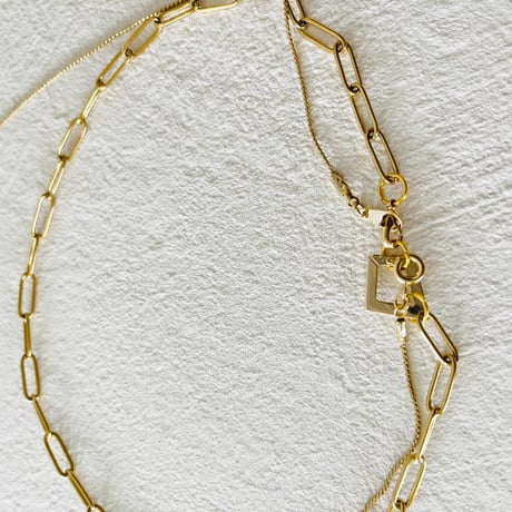 Gold color necklace set