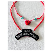 Wappen beads necklace "red"