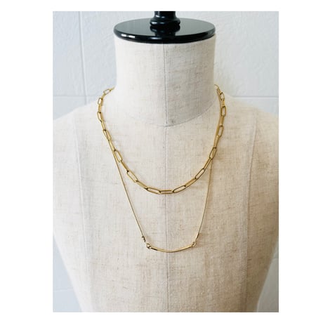 Gold color necklace set