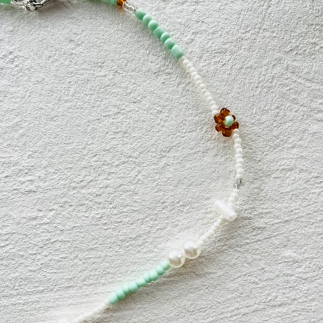 Choco mint necklace