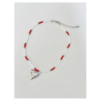Strawberry color necklace