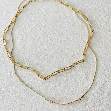 Gold color necklace set