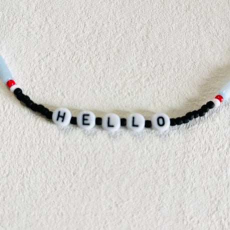 "HELLO"necklace