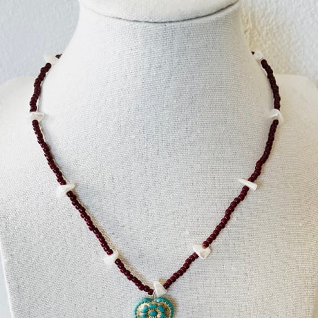 Blown beads necklace