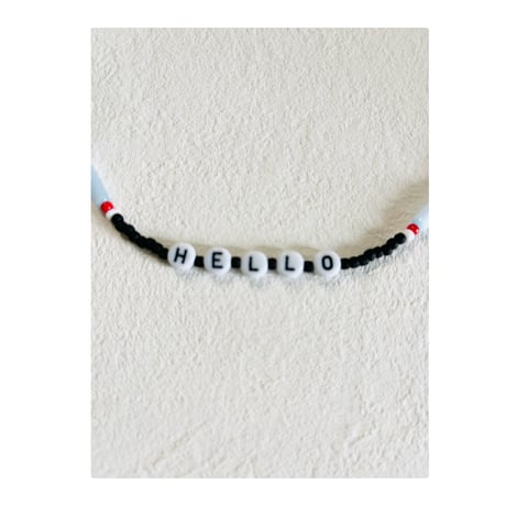 "HELLO"necklace