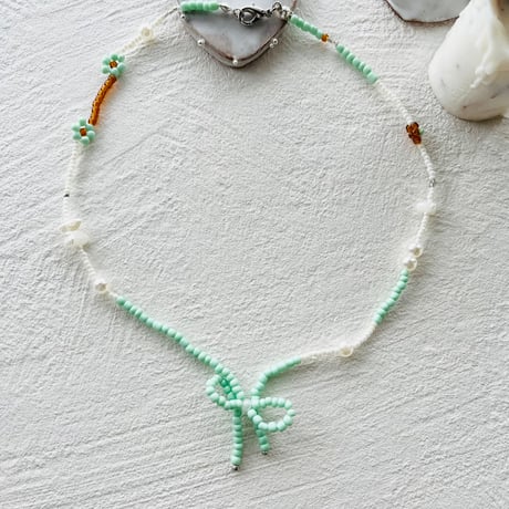 Choco mint necklace