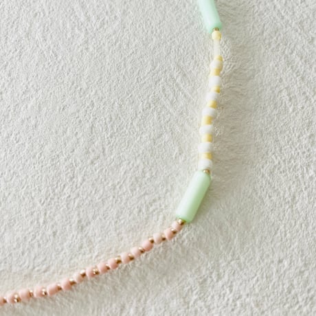 Macaron beads necklace