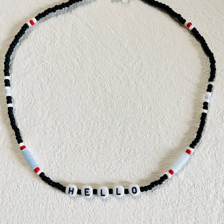 "HELLO"necklace