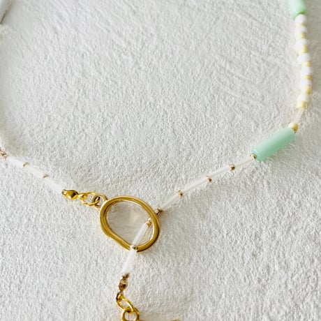 Macaron beads necklace