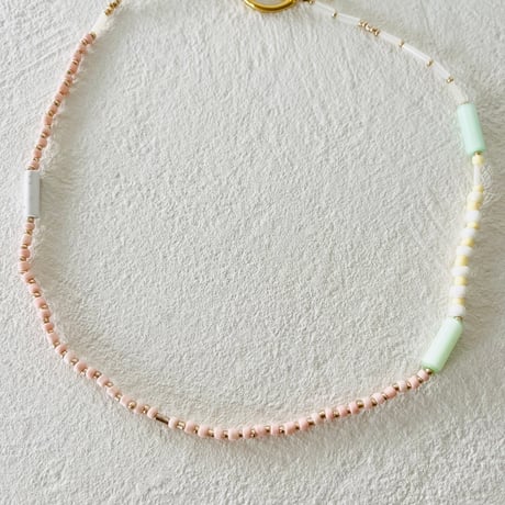 Macaron beads necklace