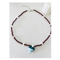 Mix heart necklace