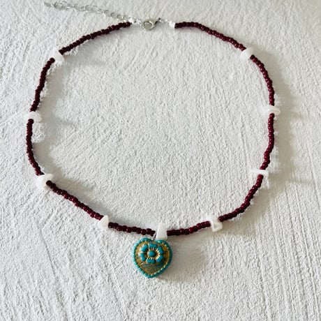 Blown beads necklace