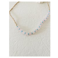 Rose color necklace