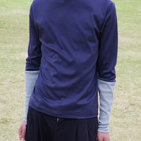 slim fit L/S tee (NVY)