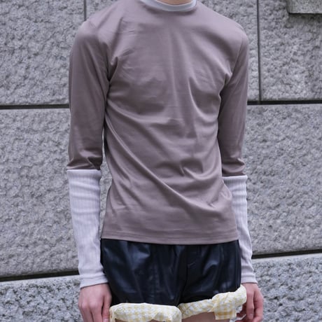 slim fit L/S tee (KHK)