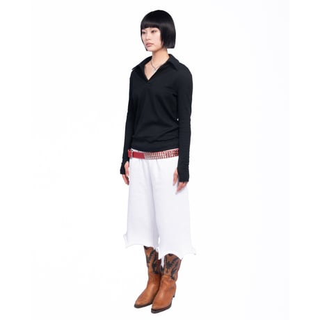 SKIPPER LONG SLEEVE POLO(BLACK)