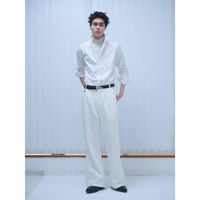 T-POCKET Jersey Flare Pants-White