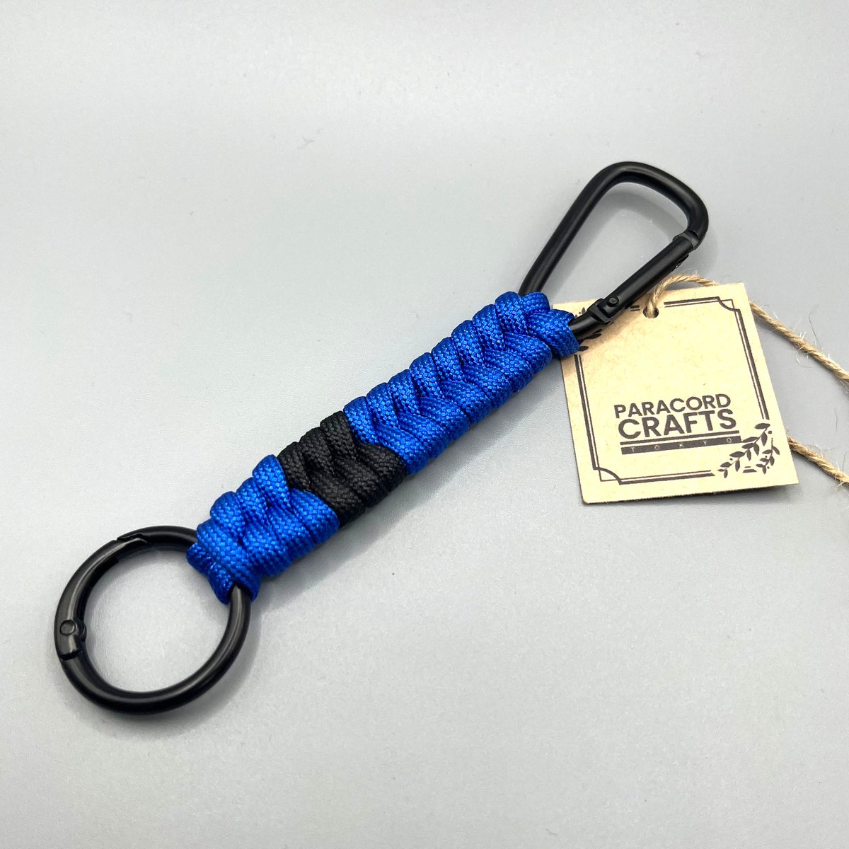 パラコード キーホルダー（柔術 青帯 Blue Belt） | Paracord Crafts
