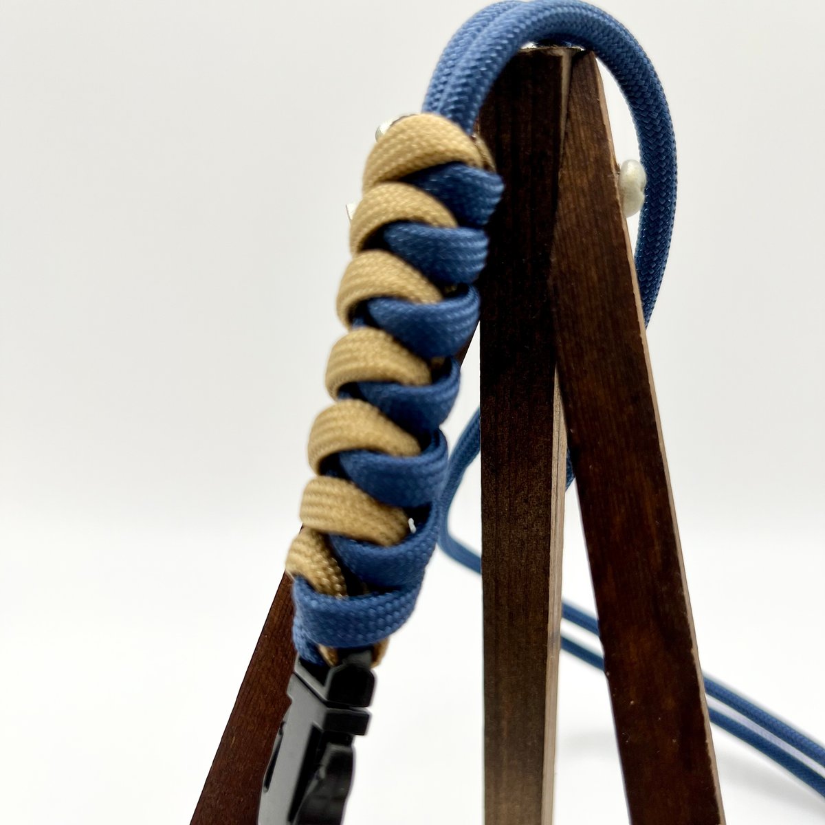 パラコード ネックストラップ（ネイビー×タン） | Paracord