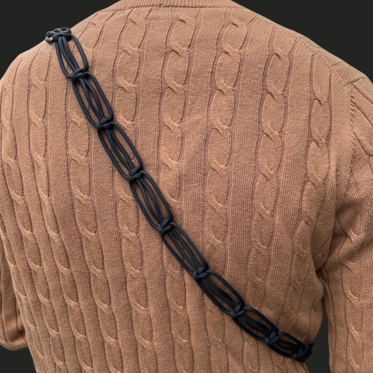 パラコード ショルダーストラップ TYPE2（ブラック） | Paracord