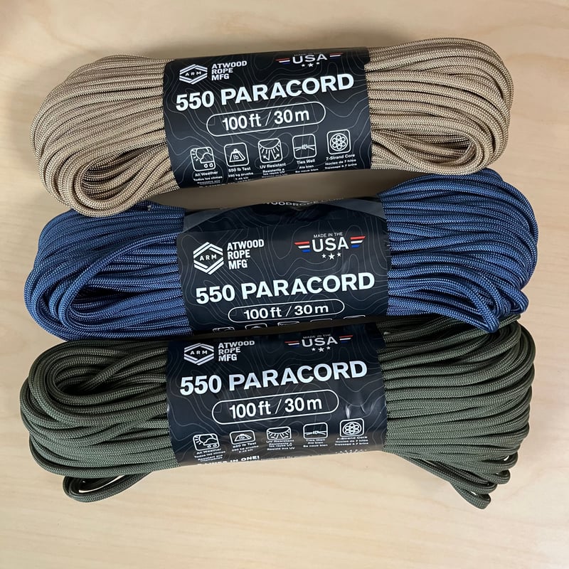 オリーブドラブ 装備用ストラップ パラコード ネックストラップ（オリーブドラブ×ネイビー） | Paracord