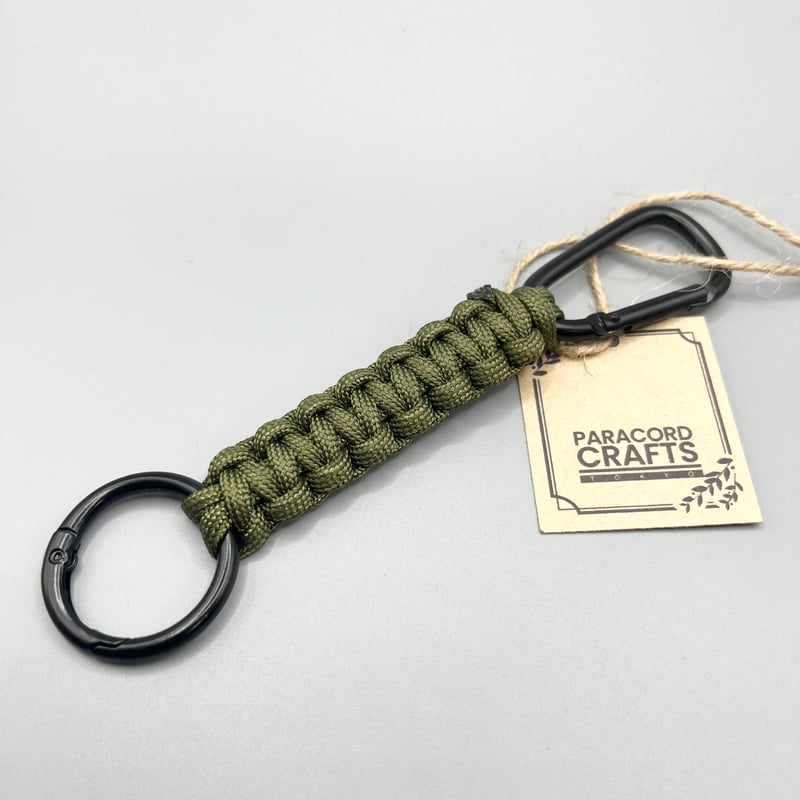 パラコード キーホルダー（オリーブドラブ） | Paracord Crafts Tokyo O