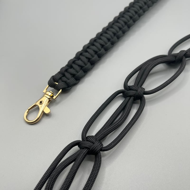 パラコード ショルダーストラップ TYPE2（ブラック） | Paracord