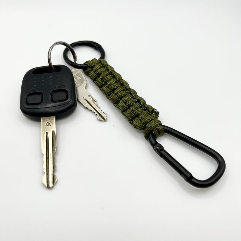 パラコード キーホルダー（オリーブドラブ） | Paracord Crafts Tokyo O