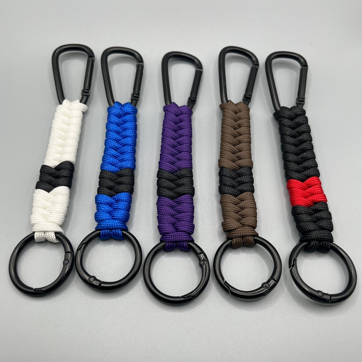 パラコード キーホルダー（柔術 青帯 Blue Belt） | Paracord Crafts