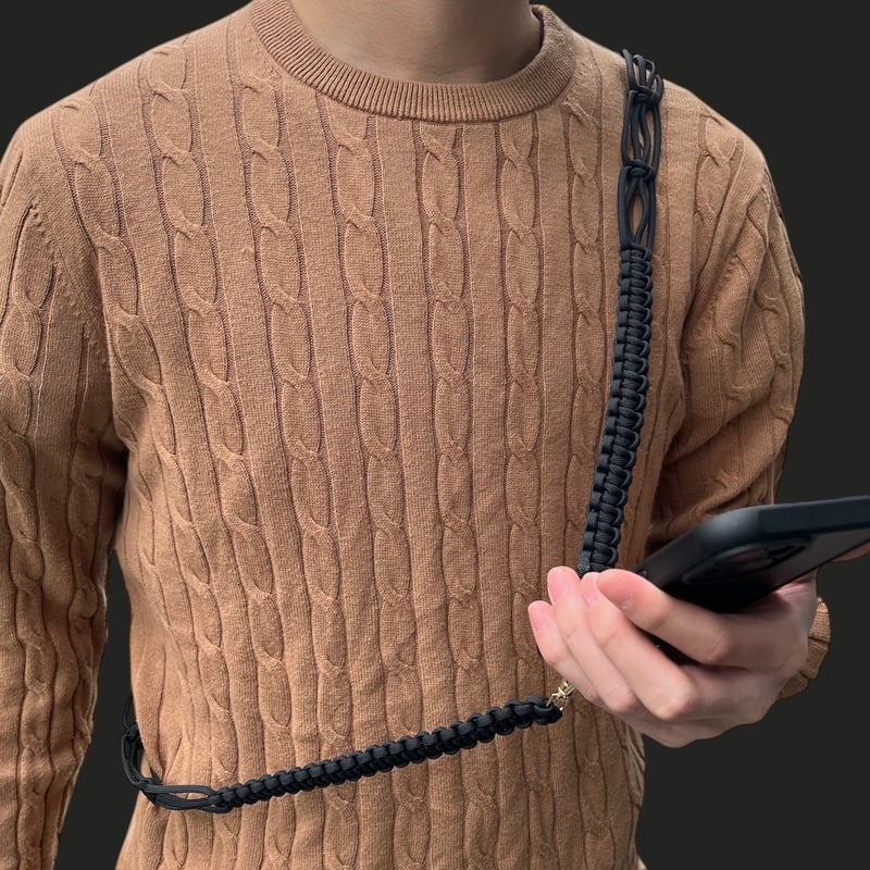 パラコード ショルダーストラップ TYPE2（ブラック） | Paracord