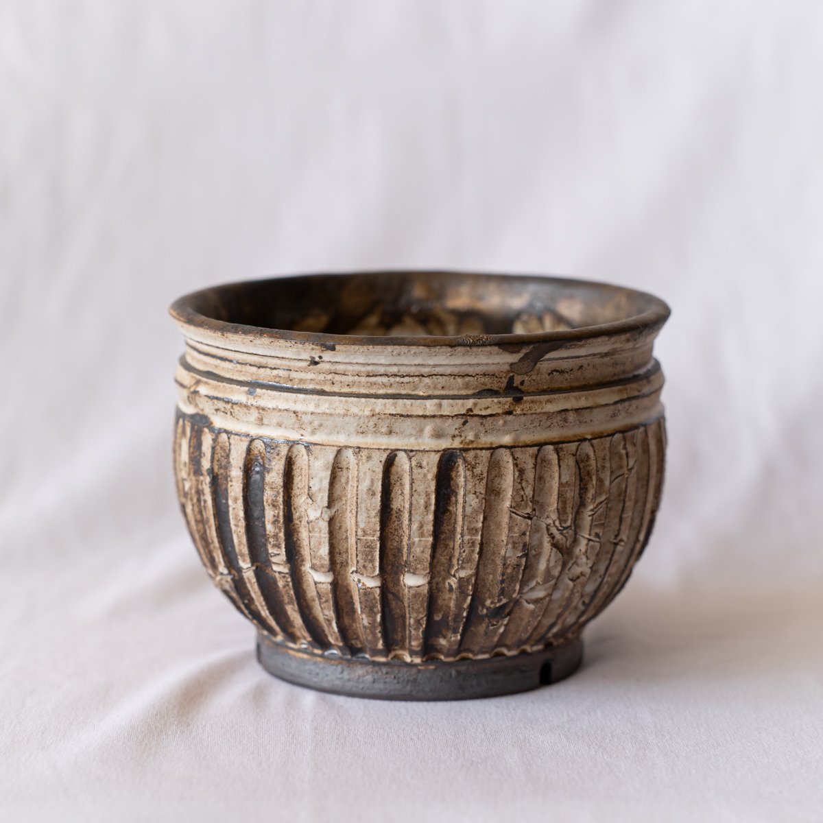 保田修作 陶器 粉引き鉢 保田修作 陶器鉢 粉引 鉢 塊根植物 多肉植物 珍奇植物 静岡 ANTIDOTE