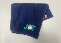 JOT公式キャラクター「ジョット君」ししゅう入り今治ハンドタオル（紺）
