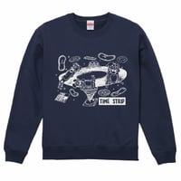 タイムストリップヴィンテージクルーネックスウェットインディゴ