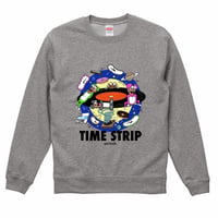 タイムストリップムーンサルトクルーネックスウェットミックスグレー