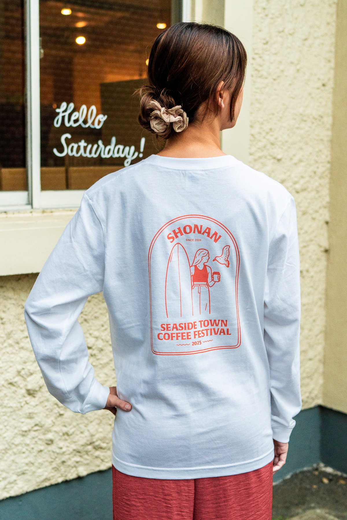 新品　cb one ライアンロングTシャツ　L 白　2026 釣りフェス 湘南海街珈琲祭2025】オリジナルロンT | 湘南海街珈琲祭