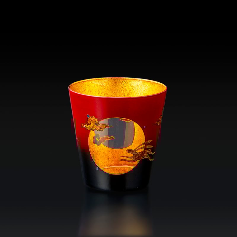 ロックグラス 「八雲うさぎ」 八雲びいどろ | 漆工房 大燈