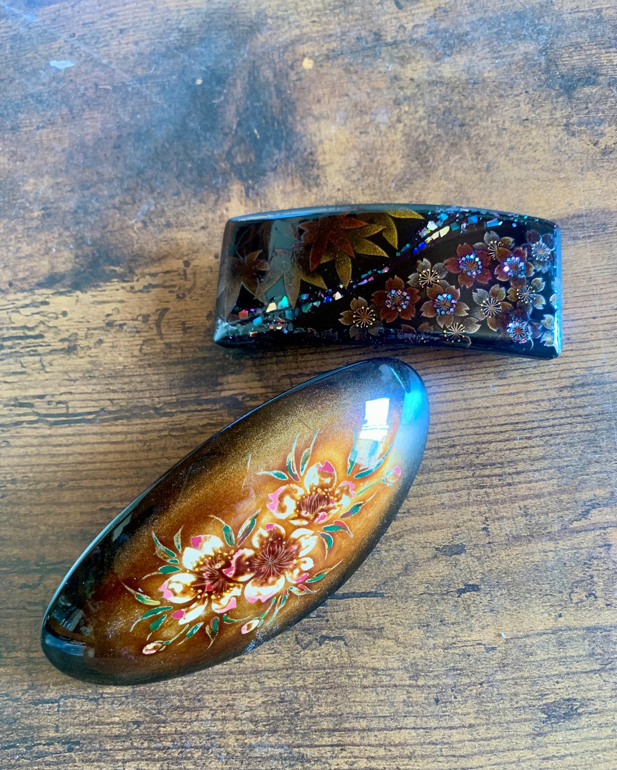 バレッタ 「桜」 | 漆工房 大燈