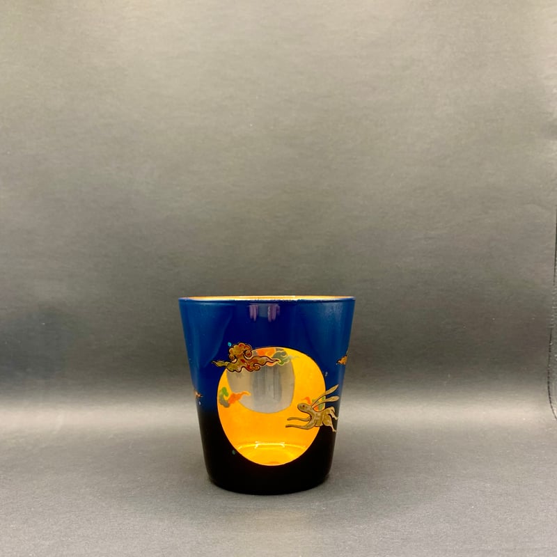 八雲 ロックグラス 「八雲うさぎ」 八雲びいどろ | 漆工房 大燈