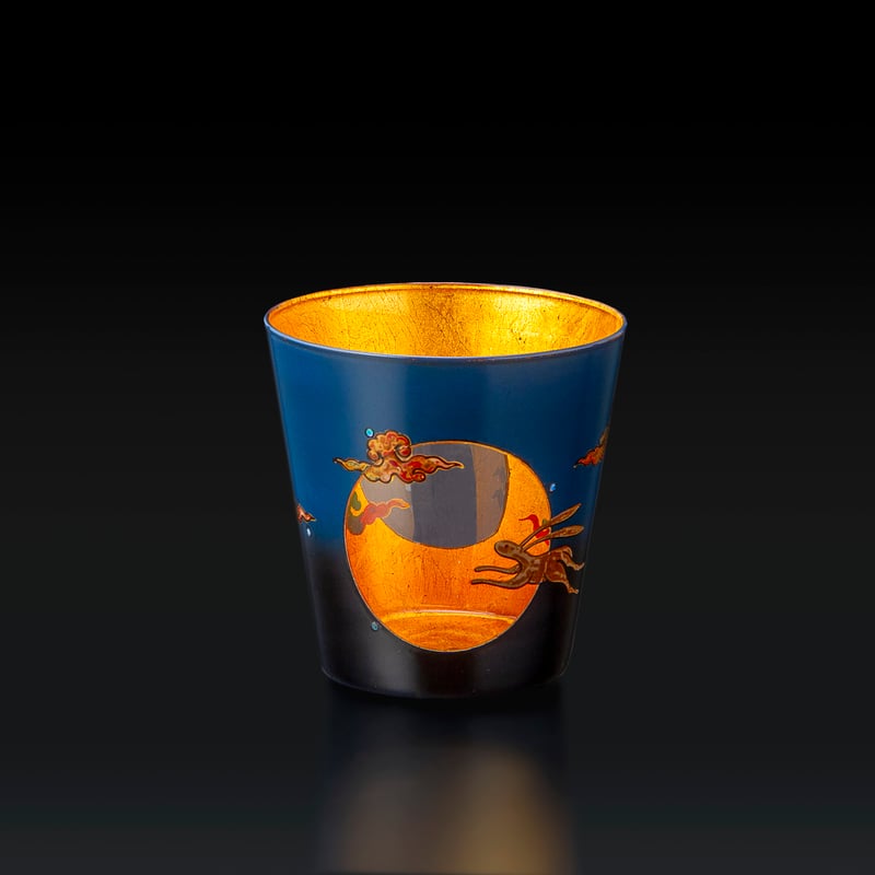 ロックグラス 「八雲うさぎ」 八雲びいどろ | 漆工房 大燈