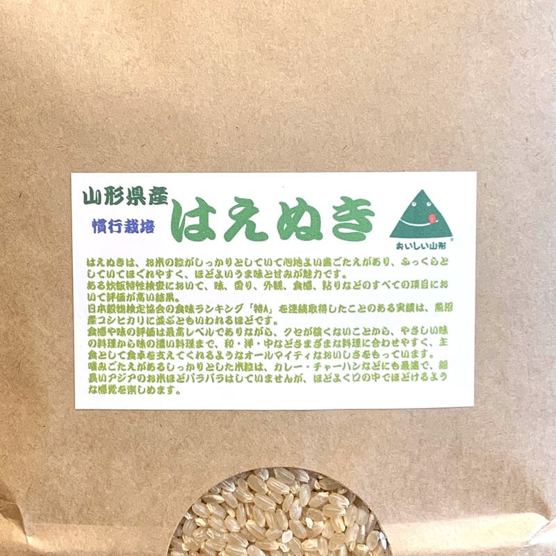 令和7年】はえぬき【山形県産/5kg】 | RICE MEISTER SHOP YAMASHITA