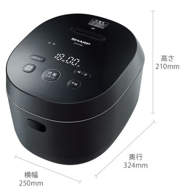 山下治男、協力開発】シャープ KS-HF10B-B IH炊飯器 5.5合炊き