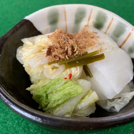 おすすめセット（白菜漬け、ドレッシング、季節の漬物小袋2種）