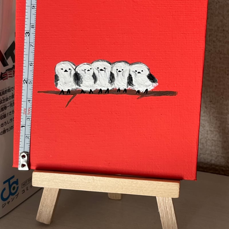 ミニキャンバスアート 目玉焼き イーゼル付き(ご不要で-100円 | free