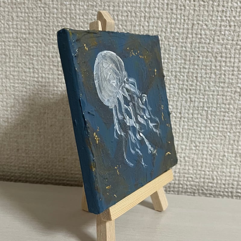 ミニキャンバスアート クラゲ vo.1 イーゼル付き(ご不要で-100円 ミニキャンバスアート クラゲ vo.1 イーゼル付き(ご不要で-100円