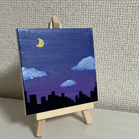 油絵 絵画 円形ミニ絵画 【シマエナガ】 油絵 絵画 円形ミニ絵画 【シマエナガ】
