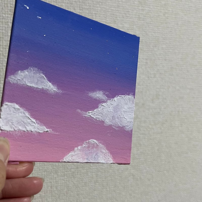 ミニキャンバスアート 夜空 Vo.2 イーゼル付き(ご不要で-100円